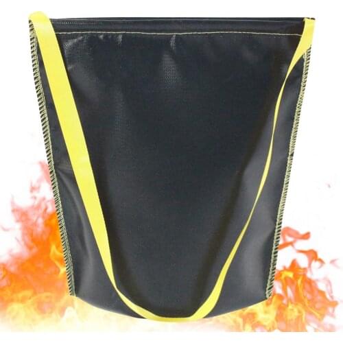 Flame Retardant Storage Bag Safety Flame Retardant Cloth Bag Camping Fireproof Cloth Bag For Putting Out Burning Charcoals