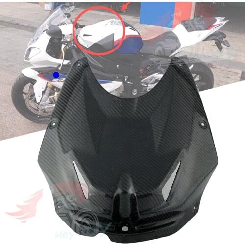 For BMW S1000RR 2009 2010 2011 2012 2013 2014 Motorcycle Front Carbon Fiber Twill Fuel Tank Cover Plate