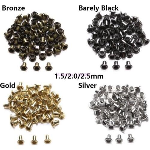 20set 400pcs/set Mini Metal Eyelets Grommets Leather Craft DIY Doll Belt Buckles Shoes Practical Sewing Accessories