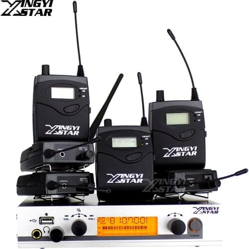 SR EK 300 Wireless In Ear Monitor Professional Stage Monitoring System 6 Bodypack Receiver USB Transmitter Monitors in Headphone