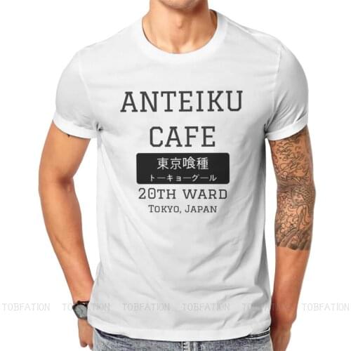 Tokyo Ghoul Japanese Anime 100% Cotton TShirts Anteiku Cafe Print Mens T Shirt Hipster Clothing Size S-6XL
