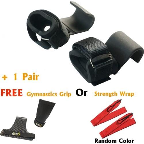 Weight Lifting Grip Hooks Lifting-Hook Hand-Bar Fitness Wrist Straps Heavy Duty Pull-ups Power Lifting Grips Padded Workout Hook