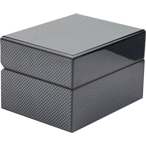 Carbon Fiber Watch Display Box Single Bracelet Organizer – Watch Case for Large Small Watch | Jewelry Cufflinks Organizer