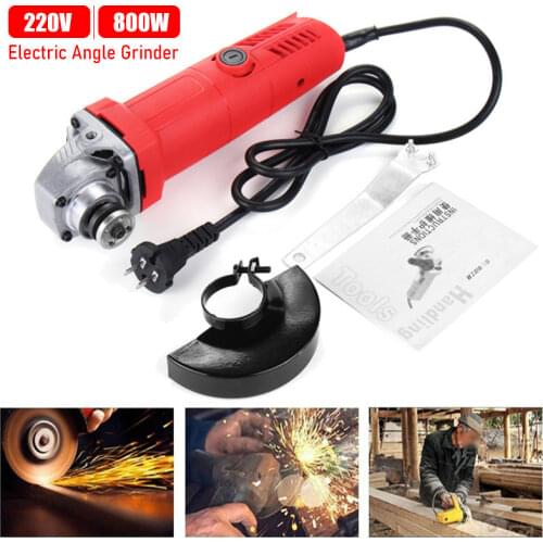 800W 220V Portable Electric Angle Grinder Muti-Function Household Polish Machine Grinding Cutting Polishing Machine Power Tool