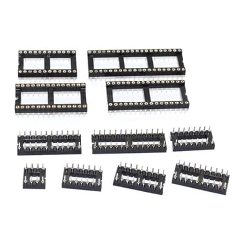 10PCS Round Hole IC socket Connector DIP 6 8 14 16 18 20 24 28 40 pin Sockets DIP6 DIP8 DIP14 DIP16 DIP18 DIP20 DIP28 DIP40 pins