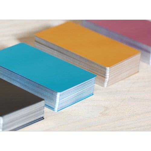 1000pcs/lot Aluminum Dog Tags Blank Business Card Suitable for Laser Engraving Wholesale