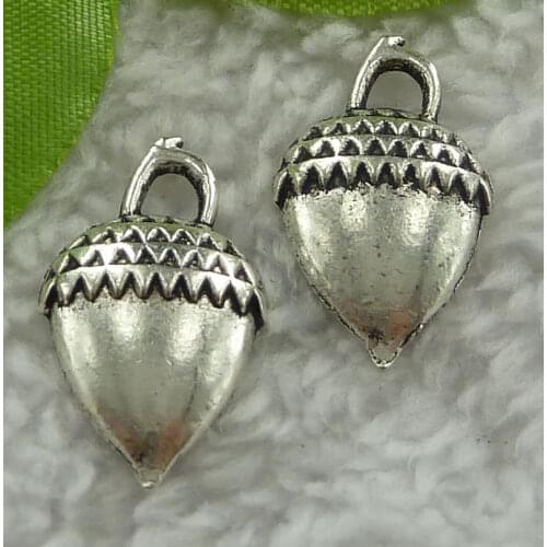 180 pieces antique silver nice charms 25x14mm #2370