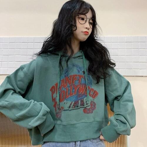 2021 Short Waitmore Sweater Womens Loose Korean Fashionable Ins Idle Style BF Thin Hong Kong Style Chic Coat In Early Autumn