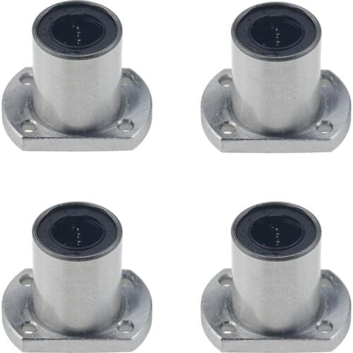 4pcs/lot LMH8UU LMH8LUU 8mm Flange Linear Bearing LMH6UU LMH10UU LMH12UU LMH13UU LMH16UU LMH20LUU for CNC 3D printer linear Rod
