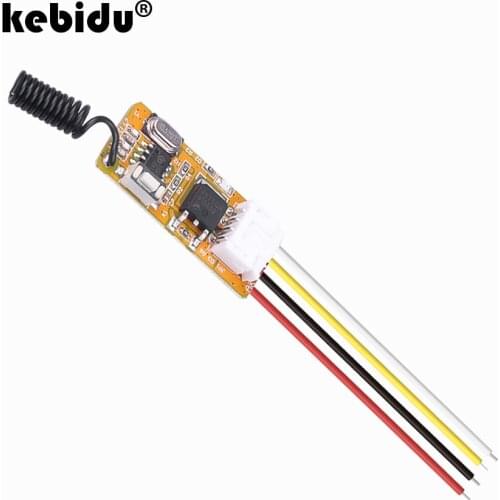 433Mhz 1 2 CH RF Relay Receiver Relay Remote Switch DC 3V-12V Remote Control Switch Relay Switching LED Light Controller DIY Kit