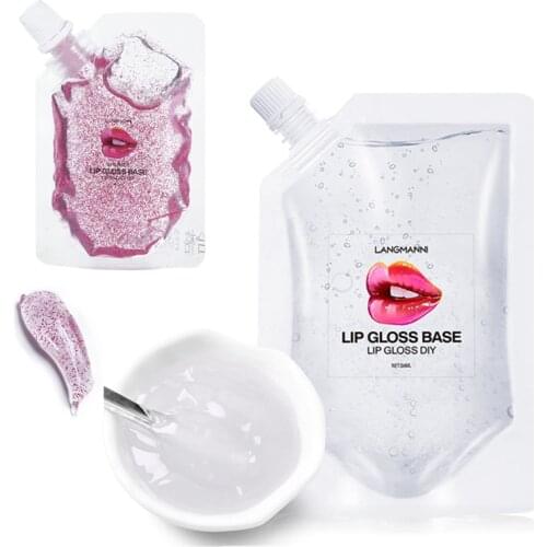 50/20ml Lip Glaze Gloss DIY Base Material Oil Handmade Mirror Matte Glitter Lip Gloss Moisturizing Makeup Cosmetics Gel TSLM1