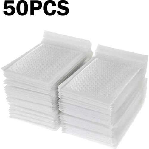 50PCS Pearl Foam Bubble Mailing Bag Couriers Office Postal Mailer Shipping Bubble Padded Storage Bag Self Seal Packaging Bags