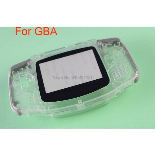 6sets for Game Boy Advance GBA Full set housing shell cover case w/ conductive rubber pad buttons sticker screw B version