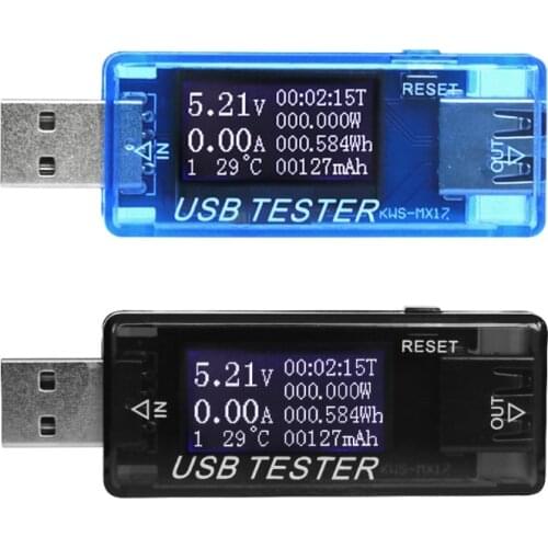 8 in 1 LCD USB Current Voltage Detector Charger Capacity Tester Meter For Power Bank Tester Tools