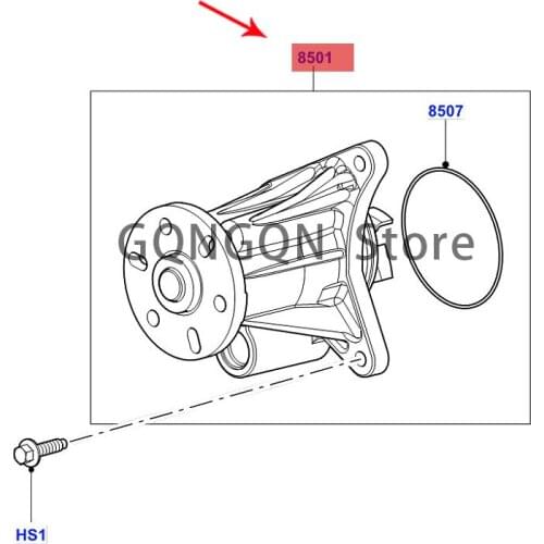 CAR water pump/OE 2010 -2021lan dro ve rdi sco ver y4r ang ero ver spo rtr ang ero ver water pump assembly engine cooling circul