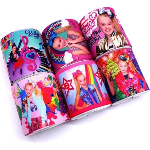 Free shipping 50 yard per size cartoon ribbon printed grosgrain ribbon 31302