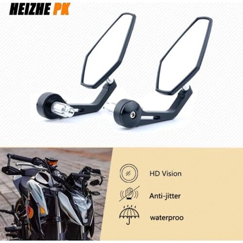 CNC Motorcycle Rear View Side Mirrors 7/8'' 22mm Handlebar Bar End Mirrors For YAMAHA MT10 MT03 MT07 MT09