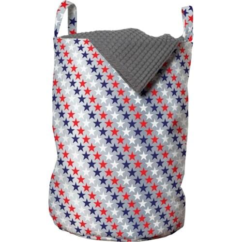 USA Laundry Basket July Fourth Stars Citizen National Day Organizer for Clothes Underwear Socks Toys Wash Bag & Home Storage