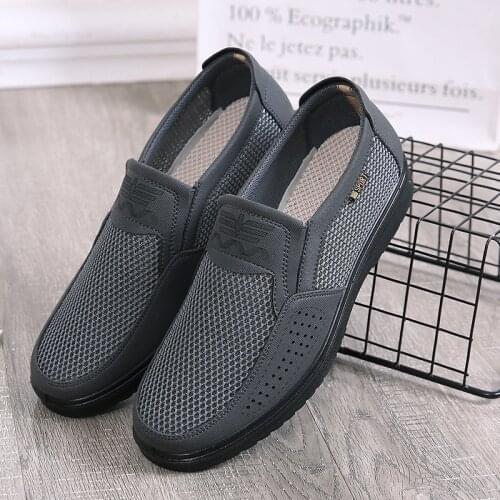 Advanced Sneakers Men Shoes Casual Brand Men Shoes Air Mesh Flats Shoes Breathable Slip on Spring Shoes Hot Sale Big Size Men 48