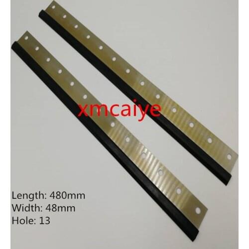 6 pieces Hamada wash- up blades L 480mm W 48mm 13 holes