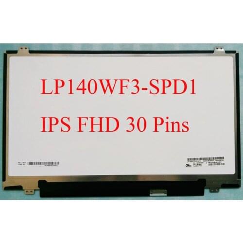 LP140WF3 SPD1 for LG Matrix 72% NTSC IPS Display 14.0" LED LCD Screen Matte 30Pin FHD 1920X1080 LP140WF3 (SP)(D1) Panel