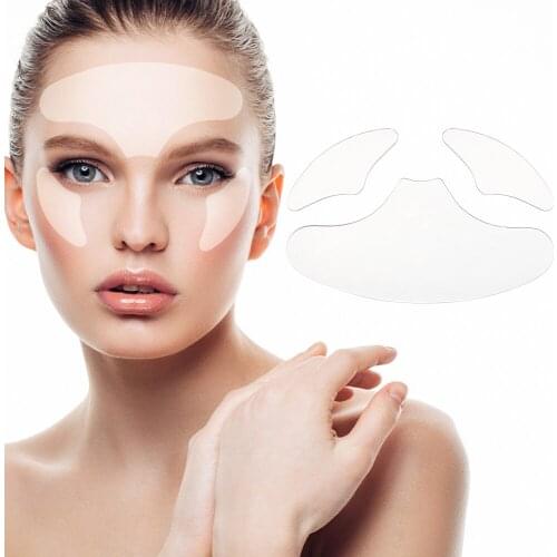 3Pcs Reusable Silicone Wrinkle Removal Stickers Anti-wrinkle Face Forehead Face Lifting Care Patch Anti Aging Beauty Tools