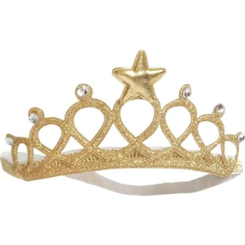 Fashion Baby Headwears Toddler Cute Girl Crown Headband Hair Band Accessories Gold Silver Girls Princess Hair Accessories