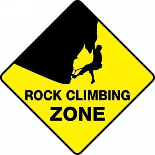 LLY-0589 Personality Car Stickers Rock Climbing Zone Modeling Decal PVC Auto Windshield Trunk Stickers Laptop Personality Decals