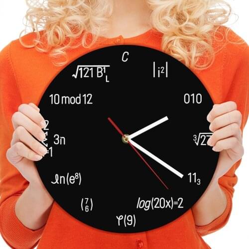 Home School Math Teaching Aid Math Math Equation Wall Clock Class Wall Art Teachers Gift Science Equation Formula Wall Clock