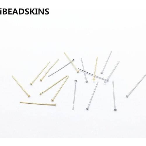 New arrival! 30x2mm 300pcs Real gold-plated Flat needles/Pins for Hand Made Earrings DIY parts,Jewelry Findings & Components