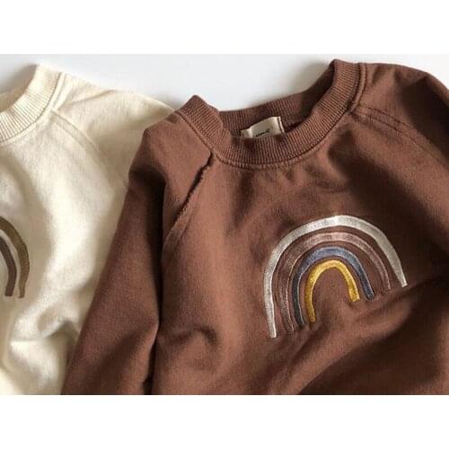 2020 Autumn and Winter Hot Rainbow Series Babys Jumpsuit Korea baby girl winter clothes