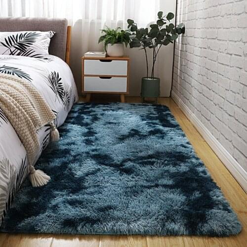 Plush Carpet Living Room Decoration Fluffy Rug Thick Bedroom Carpets Anti-slip Floor Soft Lounge Rugs Solid Large Carpets Floor