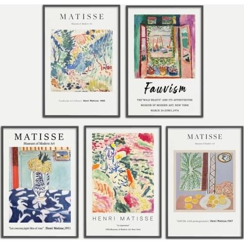 Matisse Exhibition Poster, Fauvism, Open Window Collioure, HIGH QUALITY PRINT, Modern Canvas Painting, Home Decor