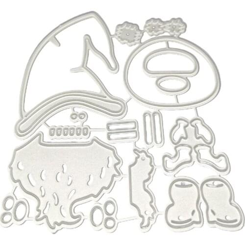 Christmas Santa Metal Cutting Dies Stencil DIY Scrapbooking Album Paper Card Template Mold Embossing Craft Decoration