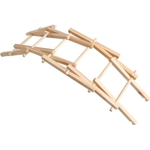 Student DIY balance bridge assembly model remote control educational toy material kit childrens educational toy