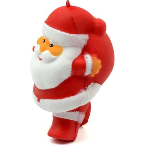 Lovely Squishy Toy Cartoon Santa Claus Design Slow Rising Toy Kids Kawaii stress Toy Stress Relieve Christmas Gift