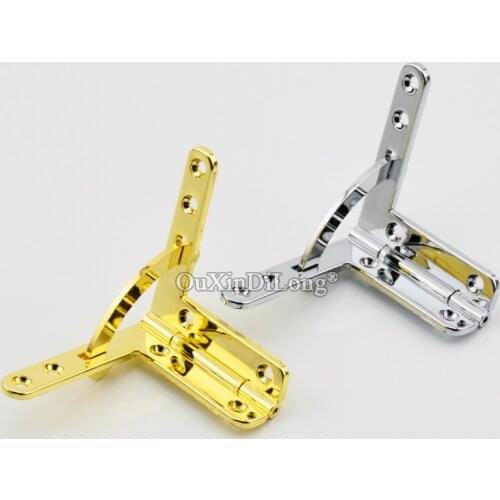 High Quality 100PCS 38X43mmX95° Zinc Alloy Quadrant Hinges Jewelry Gift Box Wooden Cases Cigar Tea Boxes Hinges w Screws