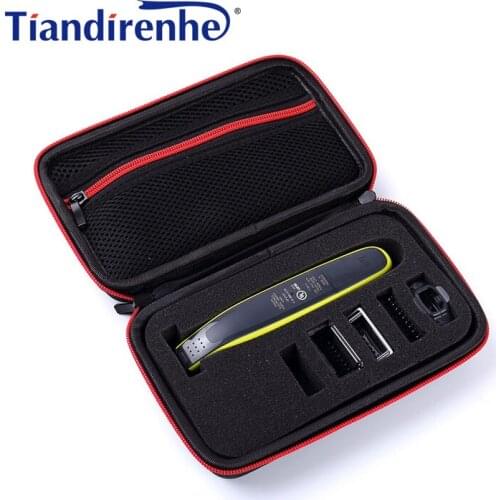 Protective Portable Case for Philips OneBlade Trimmer Shaver and Accessories EVA Travel Bag Storage Pack Box Cover Zipper Pouch