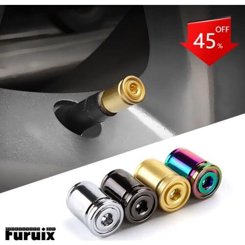 1 Set of Durable Anti-theft Sports Tire Valve Dust Cap Aluminum Alloy Valve Stem Cover Car Motorcycle Truck Bicycle