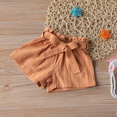 2021 New Summer Explosions Girls' Solid Color Lace Shorts In Summer