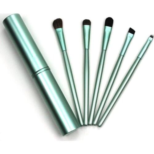 High Quality New Professional Pony Hair Eyeshadow Brushes Set & Kits 5pcs Black 5 pcs Makeup Brushes For Eye Makeup Tool TSLM1