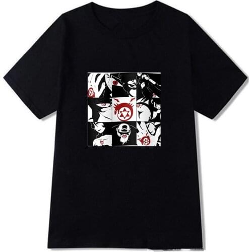 Fullmetal Alchemist Printed T Shirts Women Summer Fashion Short Sleeve Graphic Shirts Men Tees
