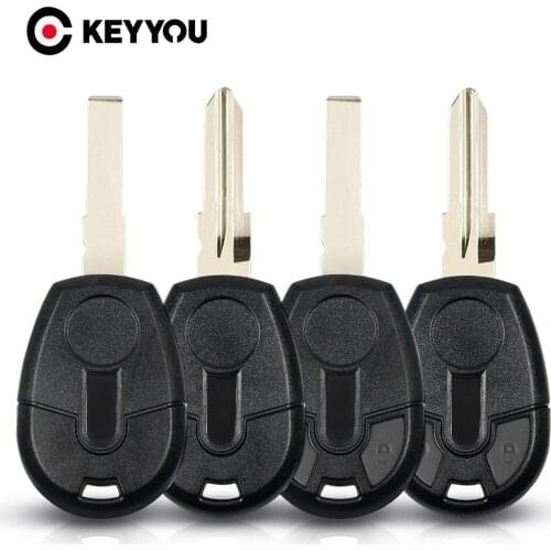 KEYYOU Remote Car Key Shell Case Transponder For Fiat Punto Doblo Bravo Auto Key Shell SIP22/GT15R Blade Cover No Chip Fob