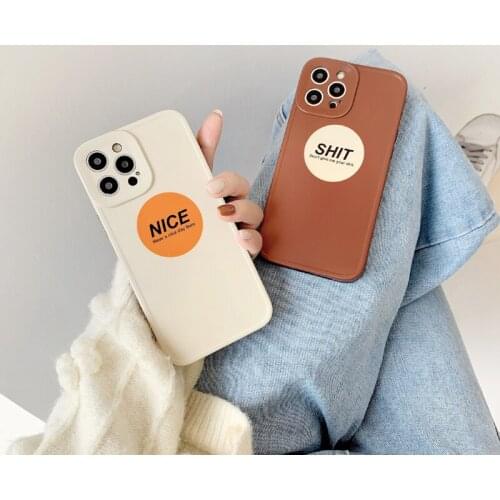 Personality Letter Design Phone Case for iPhone 6 6S 7 8 Plus X XS MAX XR 11 12 pro max Soft Back Cover Best Gift Phone Cases