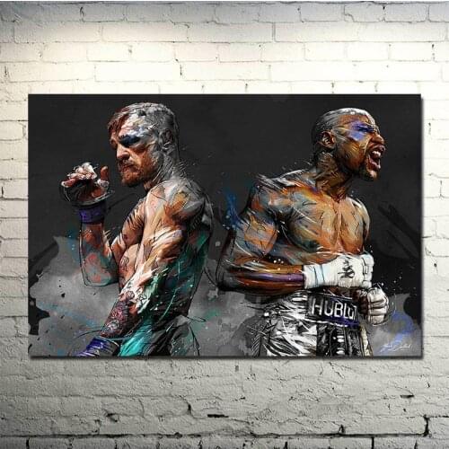 Conor Mcgregor Inspirational Boxing Canvas Poster and Prints Wallpaper Art Picture for Living Room Home Decoration Painting