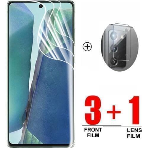 3PCS Hydrogel Film+1PCS Lens Film for Samsung Galaxy Note 20 5G Screen Protector Svmsung Note20 Ultra safety film not glass