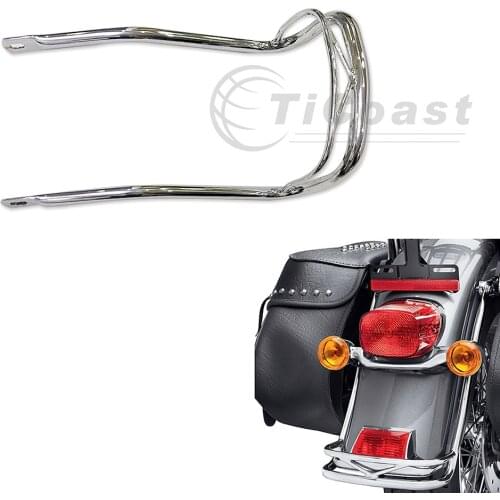 Motorcycle Chrome Rear Fender Rail Bumper Trim Bracket For Harley Classic 2000-2017