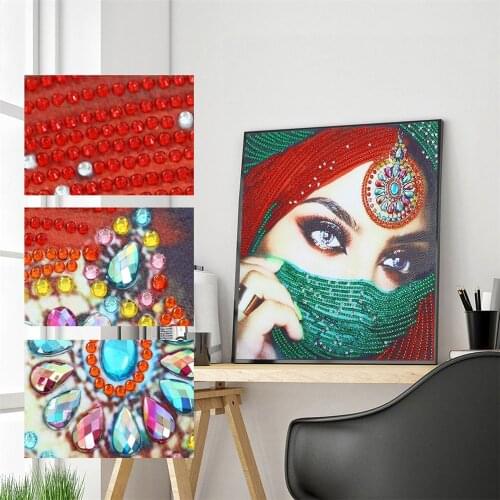 HUACAN 5D Special Shaped Diamond Painting Portrait Diamond Embroidery Sale Woman Rhinestones Mosaic Cross Stitch Home Decor