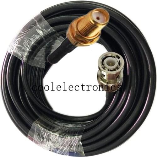 RG58 50-3 BNC Plug Male to SMA female Jack Connector RF Coaxial Pigtail Cable Wifi Antenna 50cm 1/2/3/5/10/15/20/30m