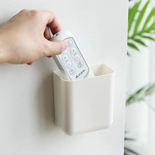Storage Box Remote Control Air Conditioner Storage Case Mobile Phone Plug Holder Stand Container 1piece Wall Mounted Organizer
